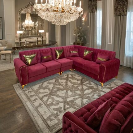 Red Sectional Sofa